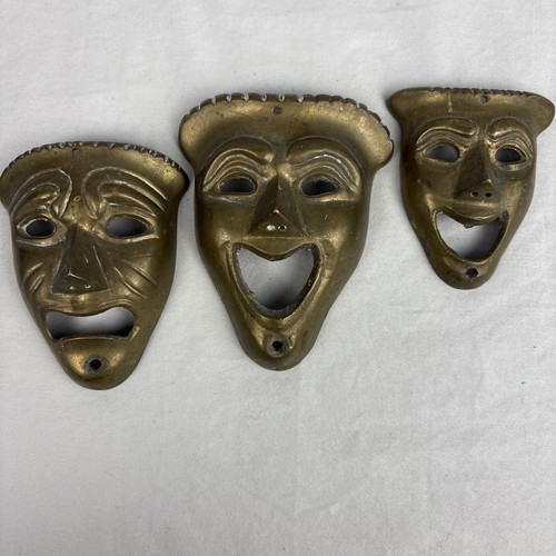 Vintage solid brass tragedy - tragedy, &