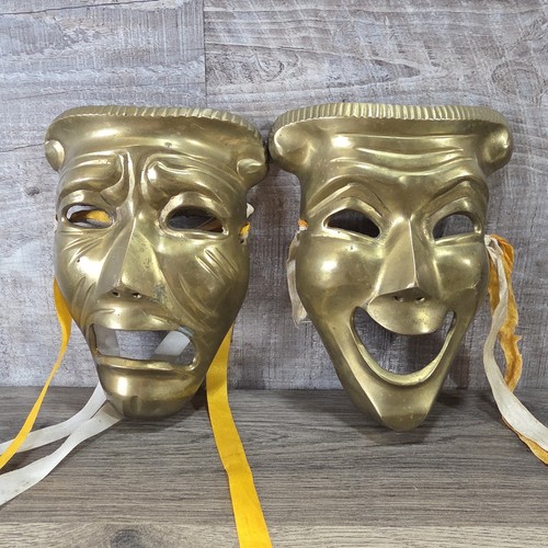 Vintage brass theater drama - theater,