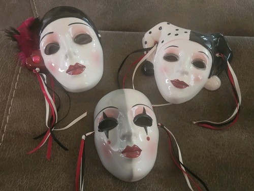 Vintage clay art masks mask - vintage,