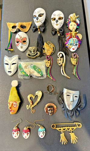 Lot venetian masks - lot, mardi
