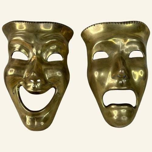 Vintage pair brass theatre - pair, of