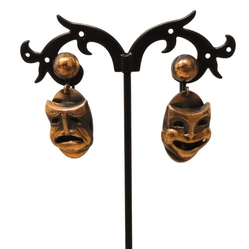 Comedy tragedy mask screw back - tragedy,