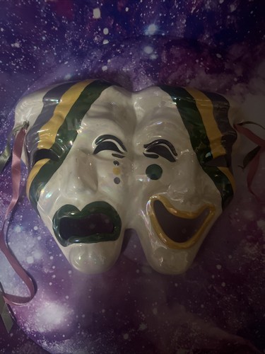 Vintage ceramic tragedy and - vintage,